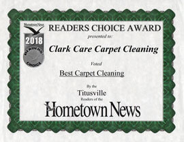 Best Carpet Cleaning Readers Choice Award - 2018 - ClarKare Carpet Cleaning